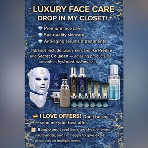 Luxury Face Care Drop New Skincare Added Bundle&SaveSerums and red light therapy
